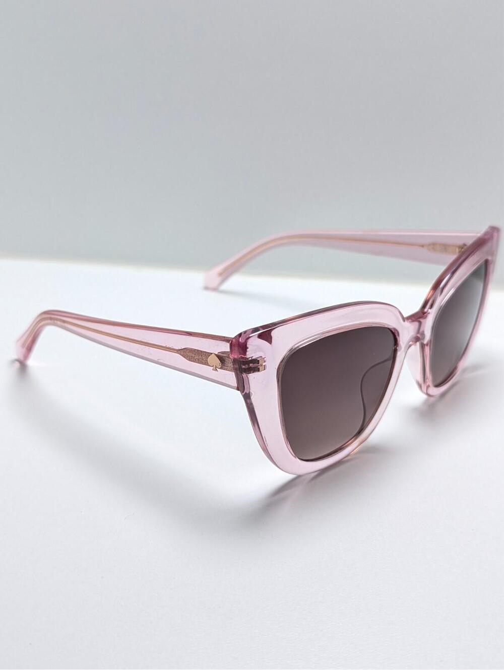 Kate Spade Mellie/O/S 35JHA Crystal Pink Cat Eye Women’s Sunglasses 51-18-140 - Picture 4 of 6